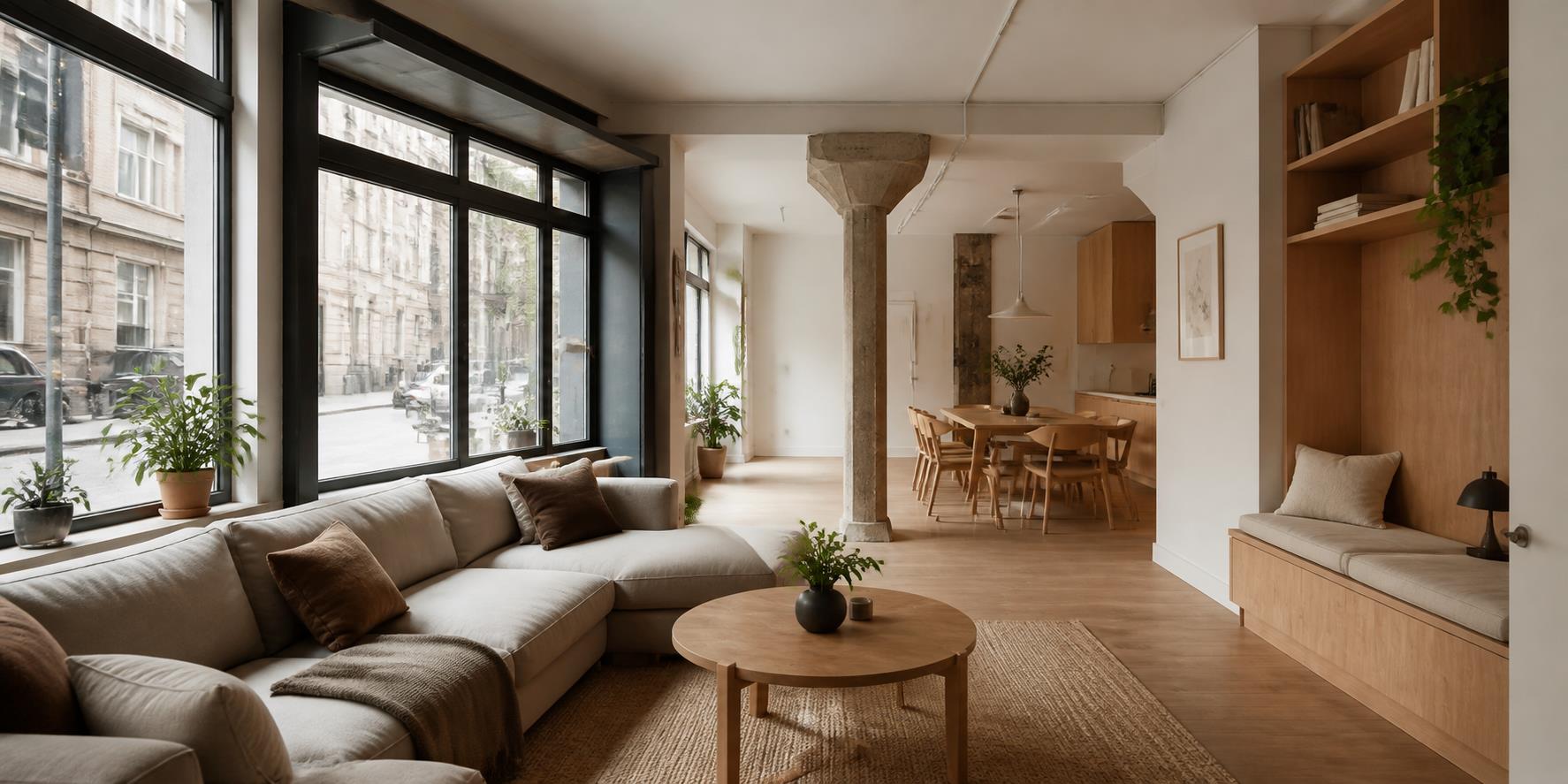 Flexibel modern byggnad för ändrad användning